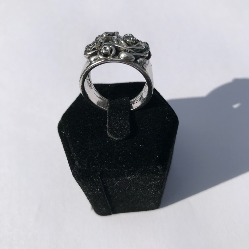 925 Silver Wedding Ring - Picture 4 of 6